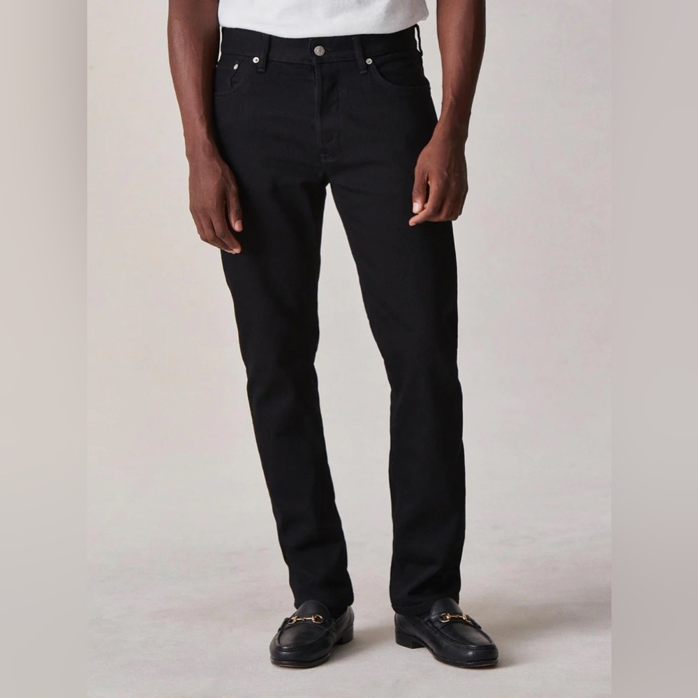 Buck Mason Ford Standard Black Jeans 32x34 Straight Taper